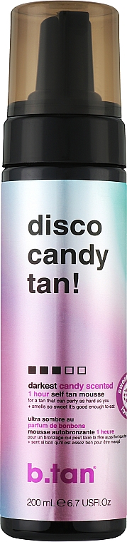 Selbstbräuner-Mousse Disco Candy Tan - B.tan Self Tan Mousse — Bild N1
