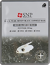 Düfte, Parfümerie und Kosmetik Regenerierende Tuchmaske für das Gesicht mit schwarzem Perlenextrakt - SNP Black Pearl Renew Black Ampoule Mask