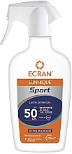 Bräunungs- und Sonnenschutzmittel - Ecran Sunnique Sport Milk Protect Spray Spf50 — Bild N1