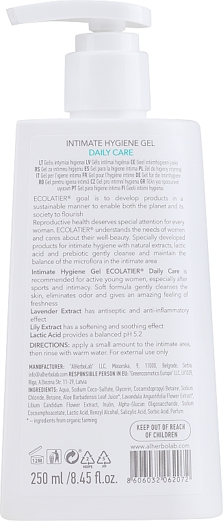 Gel für die Intimhygiene für den täglichen Gebrauch - Ecolatier Natural Care — Bild N4