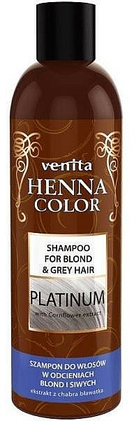 Pflegeshampoo für blondes, aufgehelltes und graues Haar - Venita Henna Color Platinum Shampoo — Bild N1