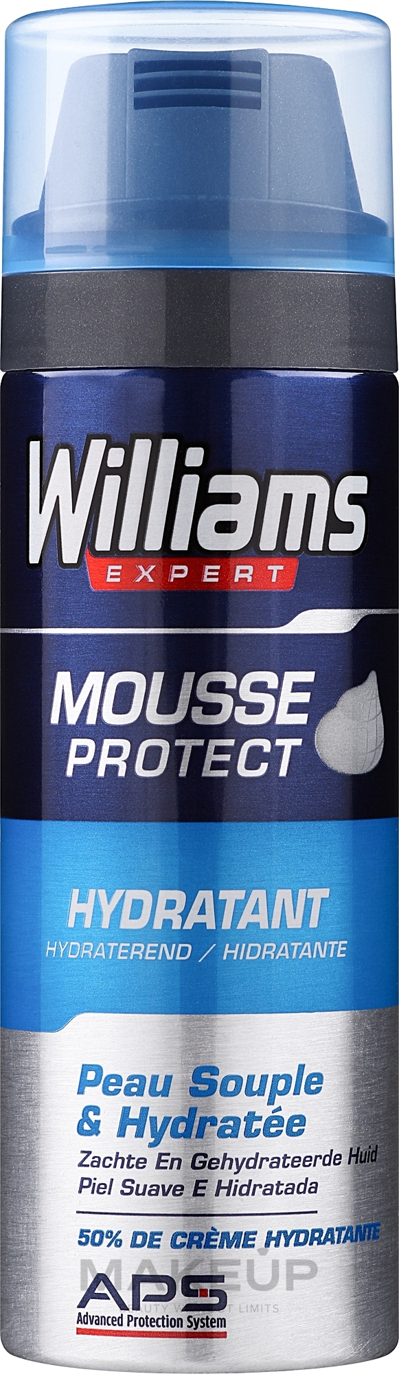 Feuchtigkeitsspendender Rasierschaum - William Expert Protect Hydratant Shaving Foam — Bild 200 ml