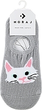 Düfte, Parfümerie und Kosmetik Ballerina-Socken für Damen Katze grau - Moraj