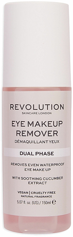 Zweiphasiger Augen-Make-up-Entferner mit Gurkenextrakt - Revolution Skincare Dual Phase Eye Makeup Remover — Bild N1