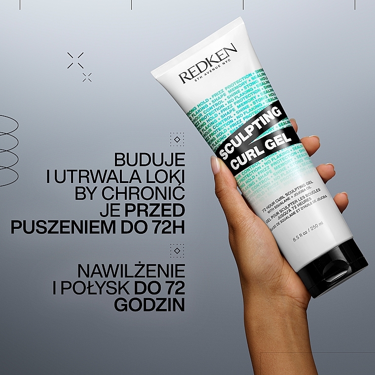 Modelliergel für lockiges Haar - Redken Sculpting Curl Gel  — Bild N2