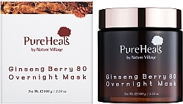 Energetisierende Nachtmaske mit Ginsengbeeren-Extrakt - PureHeal's Ginseng Berry 80 Overnight Mask — Bild N3