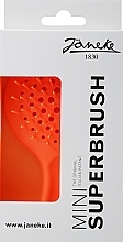 Haarbürste orange - Janeke Superbrush Mini Silicon Line — Bild N4