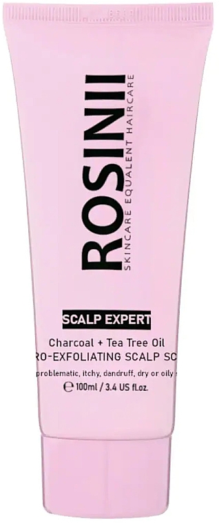 Peeling für die Kopfhaut - Rosinii Scalp Expert Charcoal + Tea Tree Oil Micro-Exfoliating Scalp Scrub — Bild N1