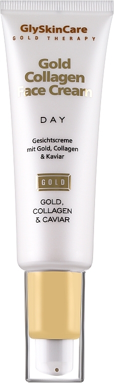 Feuchtigkeitsspendende Anti-Aging Tagescreme mit Kollagen, 24 Karat Gold und Kaviar - GlySkinCare Gold Collagen Day Face Cream — Bild N1