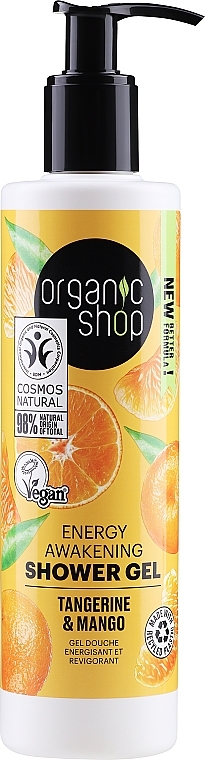 Tonisierendes Duschgel mit Bio Mandarine und Mango - Organic Shop Organic Tangerine and Mango Energy Shower Gel