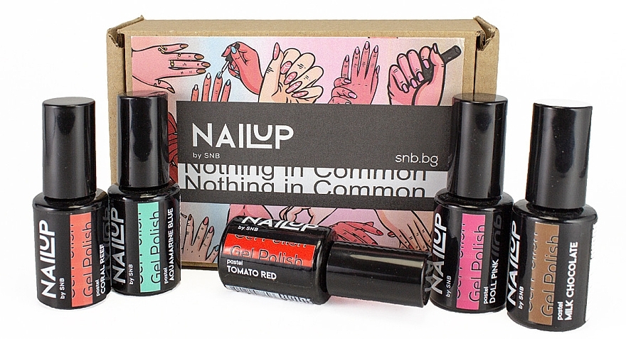 Set - SNB Professional Collection Nothing In Common NailUP Set (Nagelgel 5 x 6 ml) — Bild N1