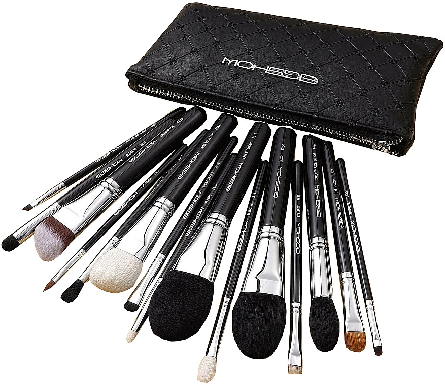 Make-up Pinselset 15-tlg. - Eigshow Master Series Classic Brush Kit Bright Silver — Bild N1