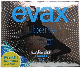 Hygiene-Damenbinden mit Flügeln für die Nacht 9 St. - Evax Liberty — Bild N1
