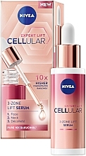 Abschminkpad-Set - NIVEA Duopack CELLULAR EXPERT LIFT (Gesichtscreme 50ml + Gesichtsserum 50ml)  — Bild N3