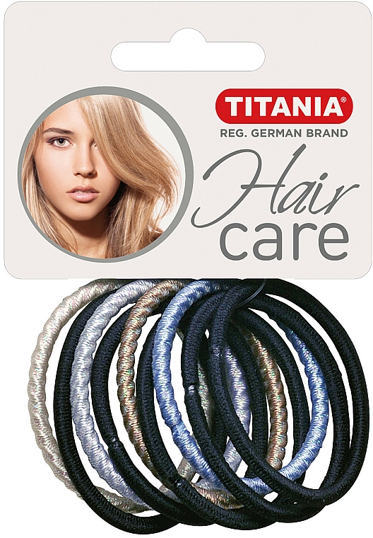 Haargummis mehrfarbig 9 St. - Titania Hair Care — Bild N1