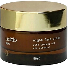 Feuchtigkeitsspendende Anti-Falten Nachtcreme mit Tsubaki-Öl und Vitaminen - Uddo Night Face Cream With Tsubaki Oil And Vitamins — Bild N1