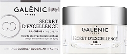 Glättende und feuchtigkeitsspendende Anti-Aging Creme für Gesicht, Hals und Dekolleté - Galenic Secret D'Excellence The Cream — Bild N1