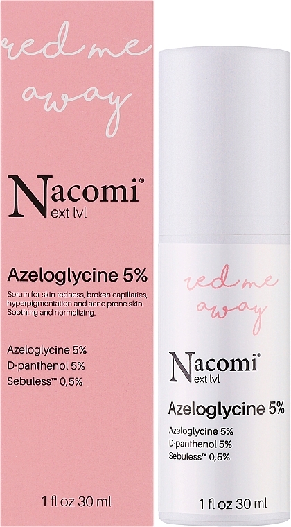 Beruhigendes Serum für Couperose und Rosacea mit Azeloglyzin - Nacomi Next Level Azeloglicyna 5% — Bild N2