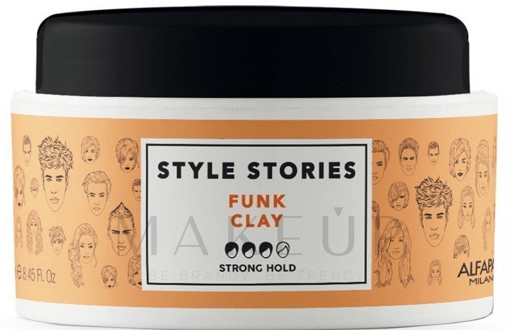 Haarstylngpaste Starker Halt - Alfaparf Style Stories Funk Clay Strong Hold — Bild 100 ml