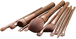 Düfte, Parfümerie und Kosmetik Make-up Pinsel-Set 12 St. - Eigshow Ecopro Series Coffee Makeup Brush Kit