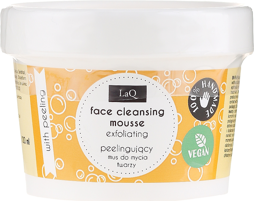 Reinigende Gesichtsmousse mit Peeling-Effekt - LaQ Face Cleansing Mousse Exfoliating