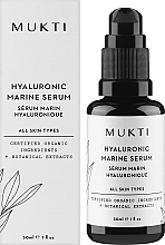 Hyaluronisches Meeres-Gesichtsserum - Mukti Organics Hyaluronic Marine Serum  — Bild N2