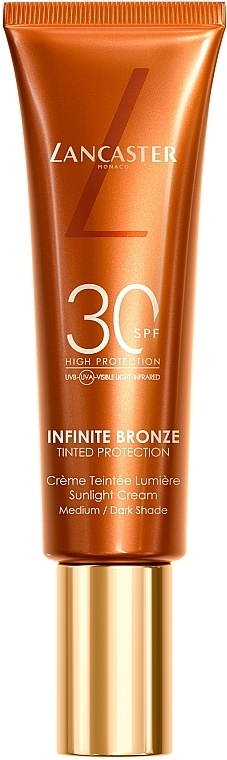 Gesichts-Bronzer-Creme - Lancaster Infinite Bronze Sunlight Cream Medium/Dark Shade 30SPF — Bild N1