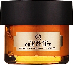 Revitalisierende Augencreme für reife Haut mit Samenölen - The Body Shop Oils of Life Eye Cream-Gel — Bild N1