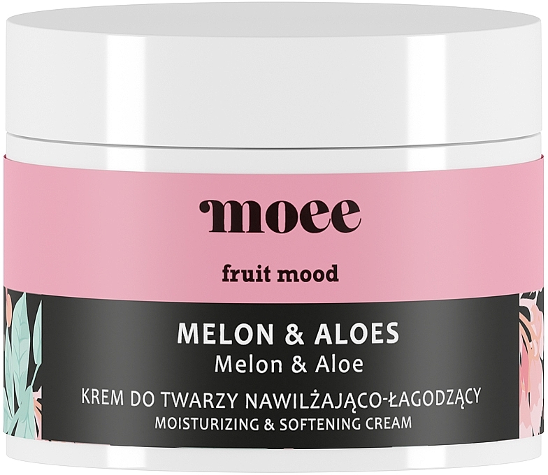 Feuchtigkeitsspendende und beruhigende Gesichtscreme - Moee Fruit Mood Melon & Aloe — Bild N2