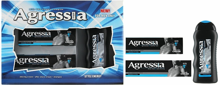 Set - Agressia Sensitive (sh/cr/100ml + ash/cr/75ml + shm/250ml)