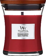 Duftkerze im Glas Crimson Berries - WoodWick Hourglass Candle Crimson Berries — Bild N1