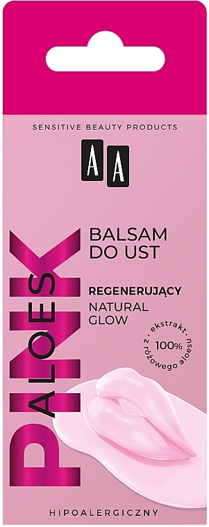 Revitalisierender Lippenbalsam - AA Pink Aloes Regenerating Natural Glow Lip Balm — Bild N1