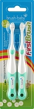 Set Kinderzahnbürste 2 St. grün - Brush-Baby — Bild N1