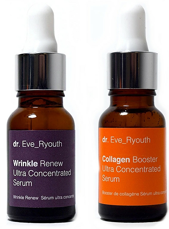 Gesichtspflegeset - Dr. Eve_Ryouth Collagen Plump & Wrinkle Renew Serum Set (Gesichtsserum 2x15ml) — Bild N1