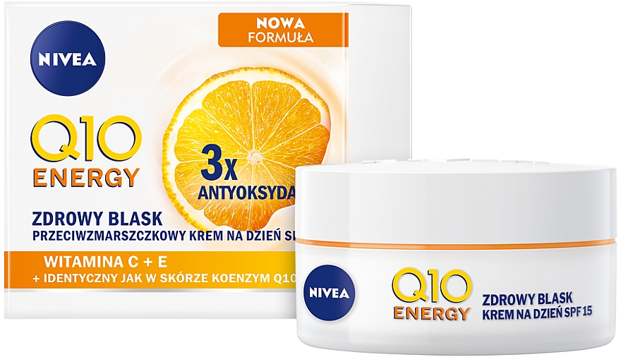 Anti-Falten Gesichtscreme Q10 plus C für strahlende und frische Haut mit LSF 15 - NIVEA Q10 Energy Anti-Wrinkle Day Cream SPF15 — Foto N1
