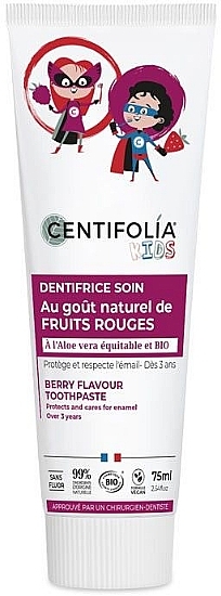 Zahnpasta mit Erdbeergeschmack für Kinder - Centifolia Toothpaste Strawberry Flavour Kids — Bild N1
