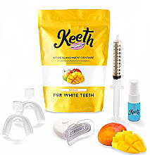 Düfte, Parfümerie und Kosmetik Aufhellendes Zahnpflegeset mit Mangogeschmack - Keeth Mango Teeth Whitening Kit
