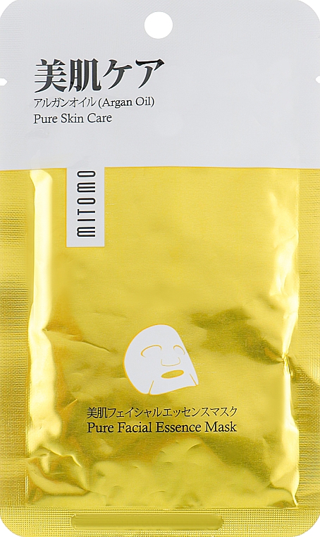 Anti-Aging Tuchmaske mit Arganöl - Mitomo Premium Pure Facial Essence Mask — Bild N1