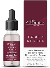 Augenserum für die Nacht - Skin Chemists Youth Series Rose & Lavender Intensive Night Therapy Eye Serum — Bild N2