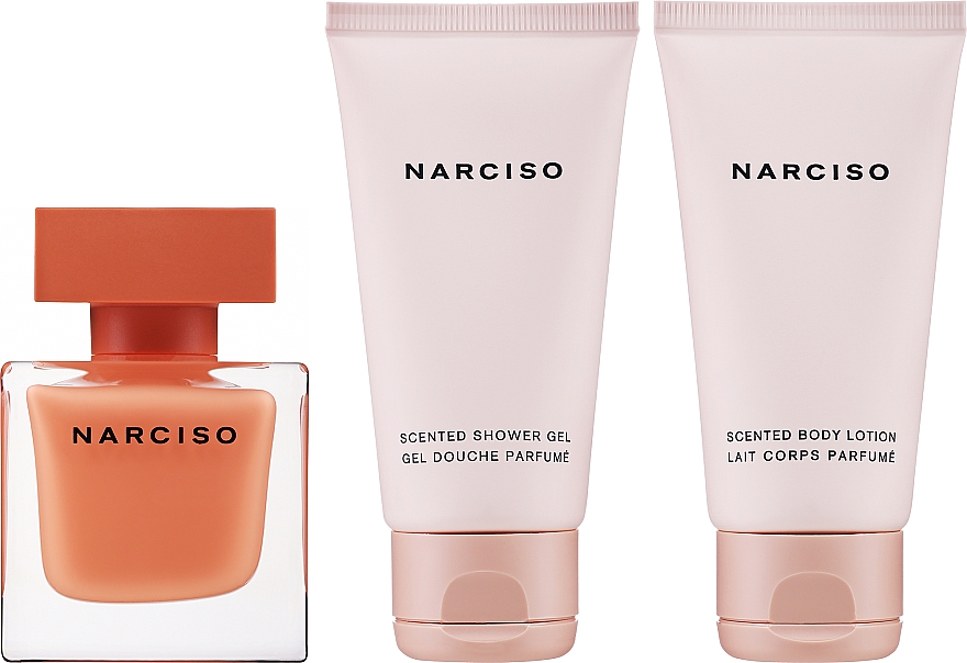 Narciso Rodriguez Narciso Ambree - Duftset (Eau de Parfum 50ml + Körperlotion 50ml + Duschgel 50ml) — Bild N2