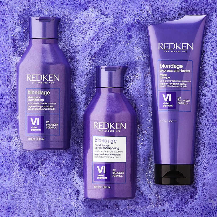 Anti-Gelbstich Shampoo für blondiertes oder aufgehelltes Haar - Redken Color Extend Blondage Shampoo — Bild N4