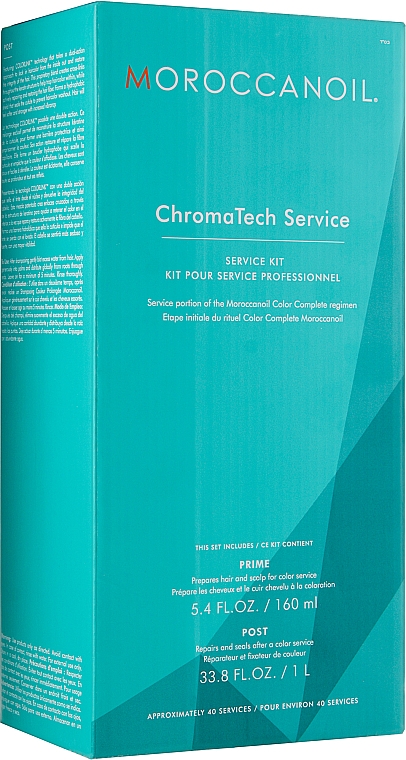 Haarpflegeset - Moroccanoil ChromaTech Service (Haarspray 160ml + Haarspülung 1000ml) — Bild N1