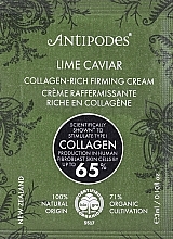 Straffende Gesichtscreme - Antipodes Lime Caviar Collagen-Rich Firming Cream (Probe) — Bild N1