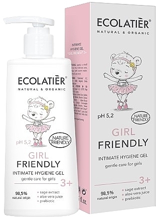 Gel für die Intimhygiene für Mädchen 3+ Jahre - Ecolatier Baby Intimate Gel Girls' Friendly — Bild N2