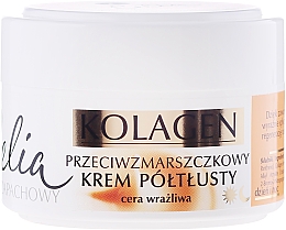 Düfte, Parfümerie und Kosmetik Anti-Falten Gesichtscreme mit Kollagen und Ziegenmilch für empfindliche Haut - Celia Collagen Cream