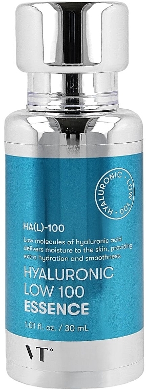 Intensiv feuchtigkeitsspendendes Serum für Gesicht, Hals und Dekolleté - VT Cosmetics Hyaluronic Low 100 Essence — Bild N1