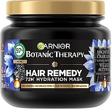 Düfte, Parfümerie und Kosmetik Haarmaske mit Aktivkohle und Schwarzkümmelöl - Garnier Botanic Therapy Hair Remedy 72H Hydration Mask