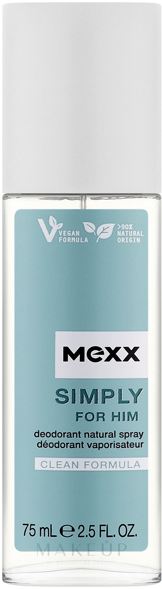 Mexx Simply For Him - Deospray — Bild 75 ml
