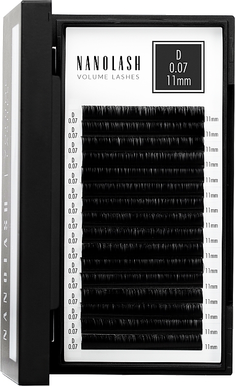 Falsche Wimpern D 0.07 (11 mm) - Nanolash Volume Lashes — Bild N4