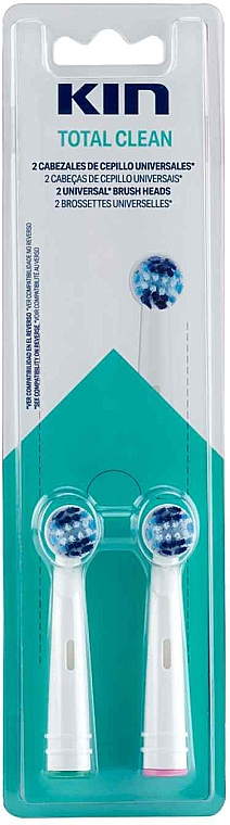 Ersatz-Zahnbürstenkopf für Schallzahnbürste - Kin Total Clean Electric Toothbrush Replacement — Bild N1